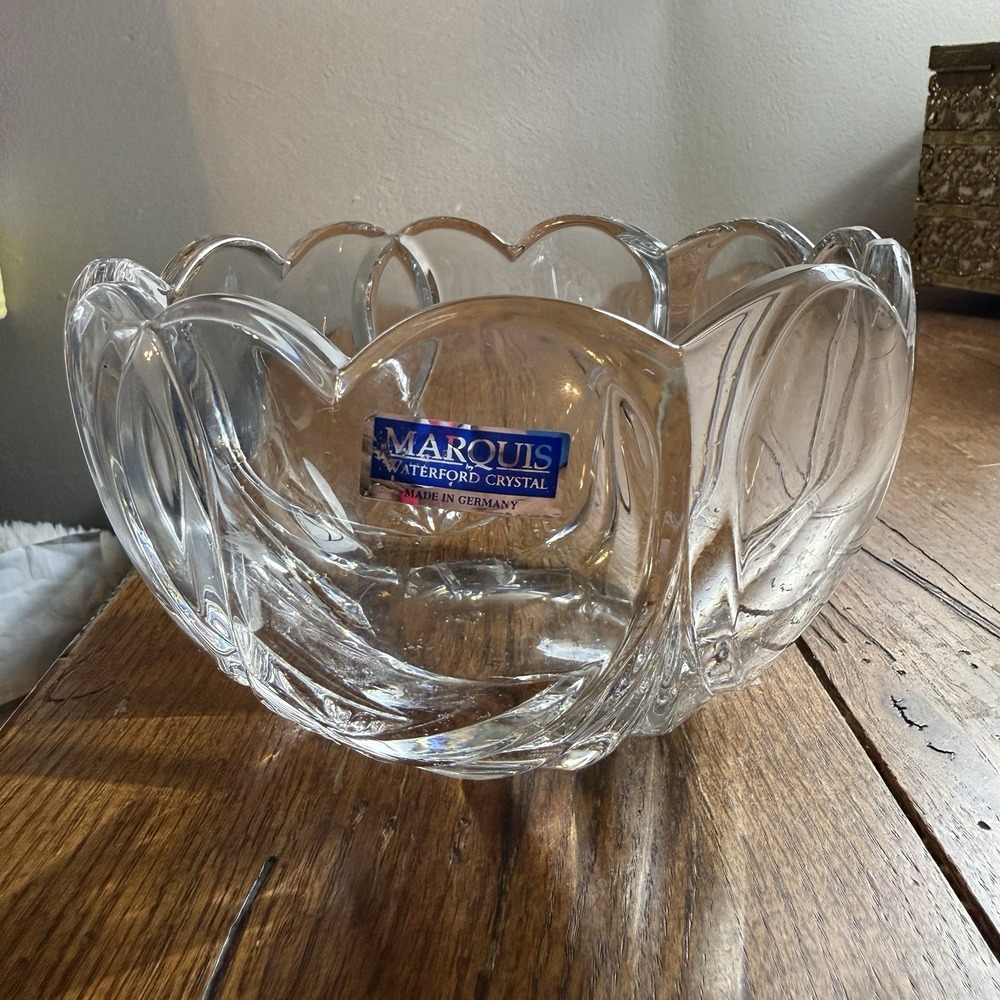 Waterford Crystal Marquis Sweet Memories Heart Pattern 6" Bowl